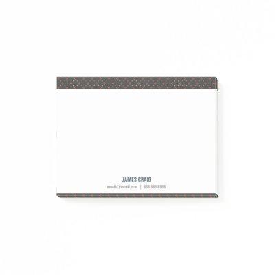 Professional Simple for Him Clean Masculine Basic Post-it Notes