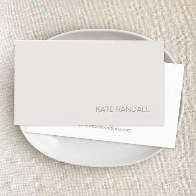 Professional Simple Minimalistic Beige White