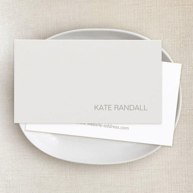 Professional Simple Minimalistic Beige White