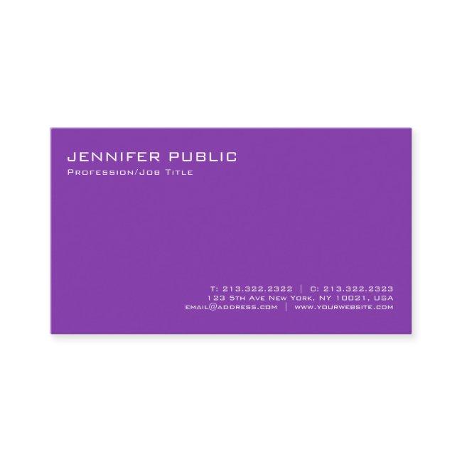 Professional Simple Plain Modern Elegant Violet