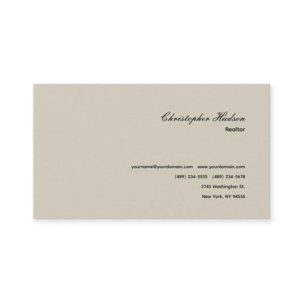 Professional Simple Plain Realtor Real Estate