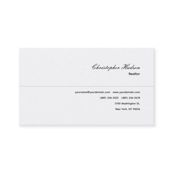 Professional Simple Plain Realtor Real Estate