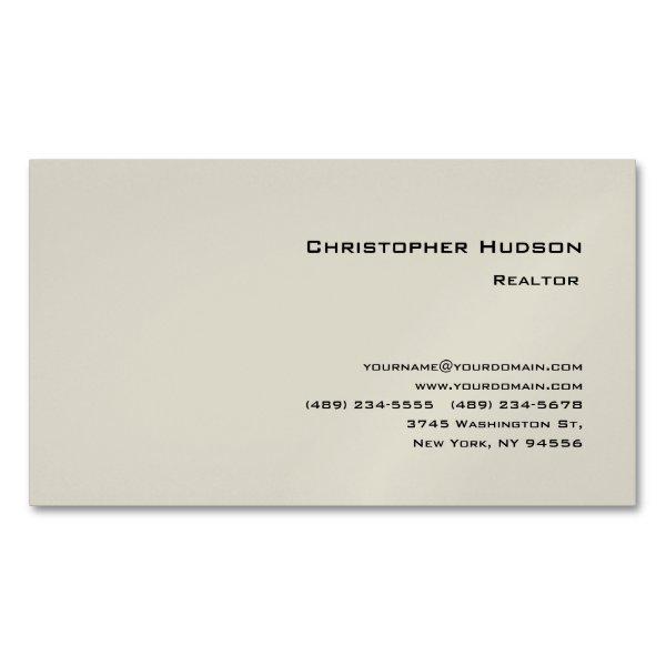 Professional Simple Plain Realtor Real Estate  Magnet