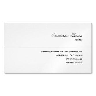 Professional Simple Plain Realtor Real Estate  Magnet
