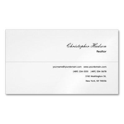 Professional Simple Plain Realtor Real Estate  Magnet