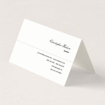 Professional Simple Plain Realtor Signature Cream