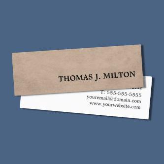 Professional Simple Texture Brown Consultant Mini