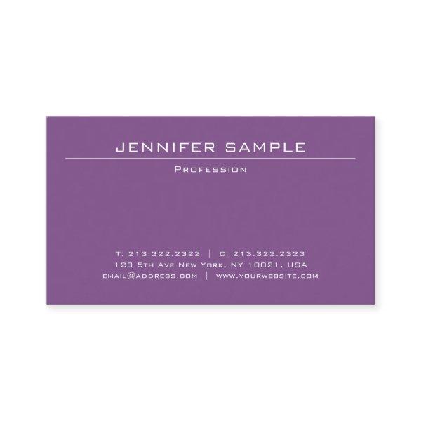 Professional Stylish Minimalistic Plain Modern