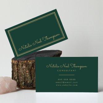 Professional Stylish Monogram Script Name Gold