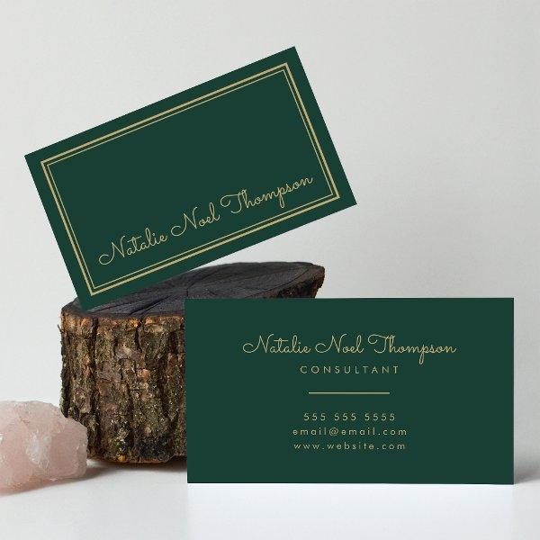 Professional Stylish Monogram Script Name Gold