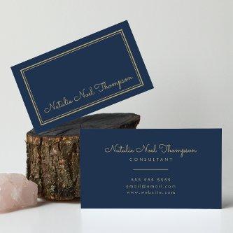 Professional Stylish Monogram Script Name Gold