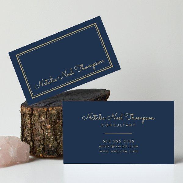 Professional Stylish Monogram Script Name Gold