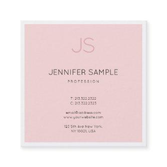 Professional Stylish Monogram Sleek Design Luxury Square