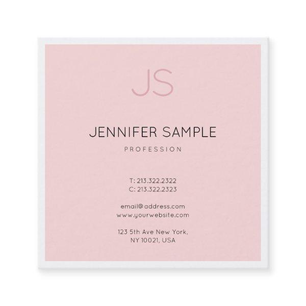 Professional Stylish Monogram Sleek Design Luxury Square
