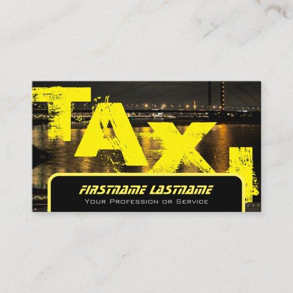 Professional taxi driver cabdriver yellow taxi