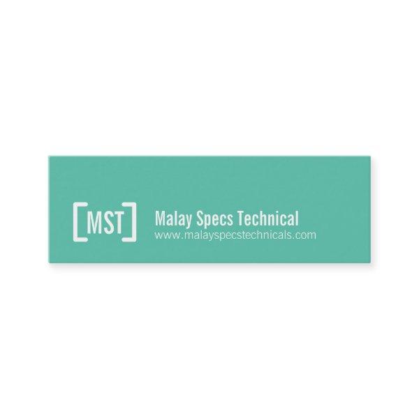 Professional teal & white skinny