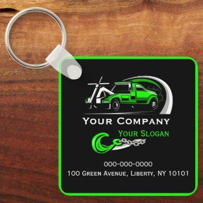 Professional Towing Company, Hauling Service Busin Keychain