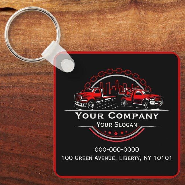 Professional Towing Company, Hauling Service Keychain