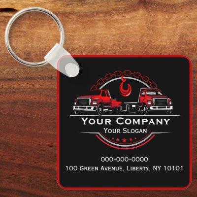 Professional Towing Company, Hauling Service Keychain