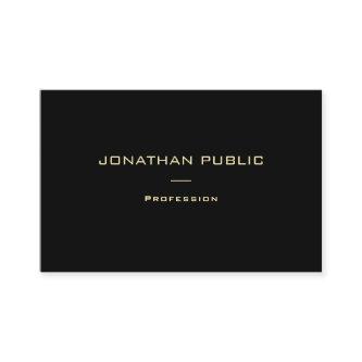 Professional Trendy Modern Elegant Gold Name