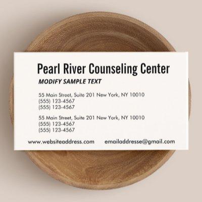 Professional Two Address Ivory