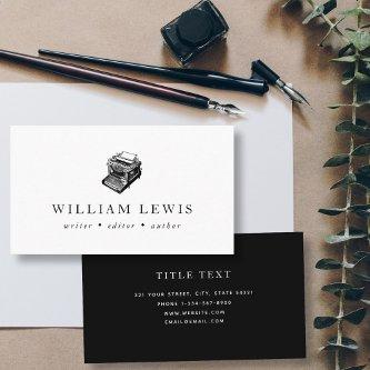Professional Typewriter Writer Editor Author