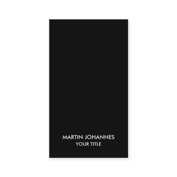 Professional Vertical Elegant Black