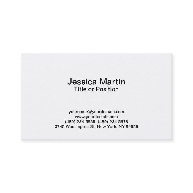 Professional White Manager Consultant Chief
