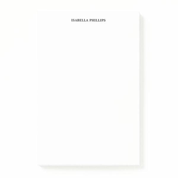 Professional White Minimalist Plain Creative Post-it Notes