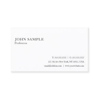 Professional White Simple Plain Elegant Modern