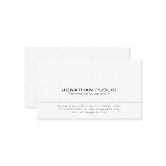 Professional White Simple Plain Modern Elegant