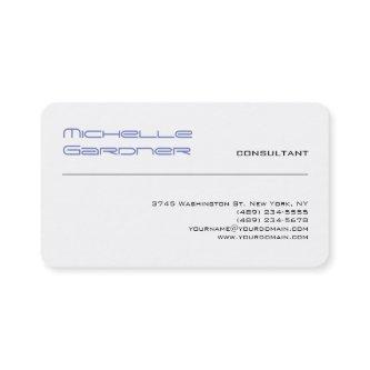 Professional White Trendy Plain Creative Modern