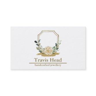 Professional Wildflower Watercolor Crest Monogram