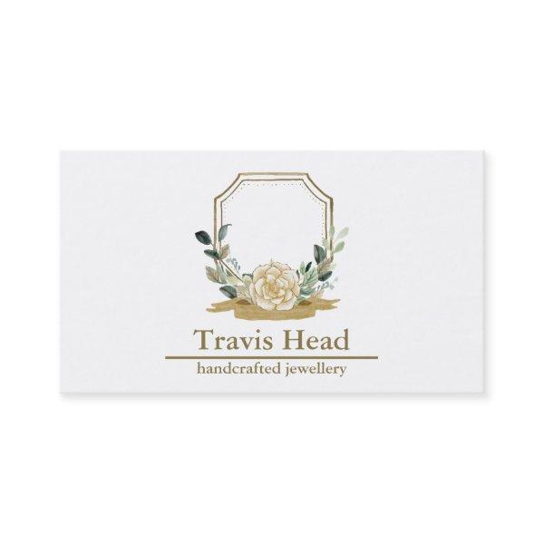 Professional Wildflower Watercolor Crest Monogram