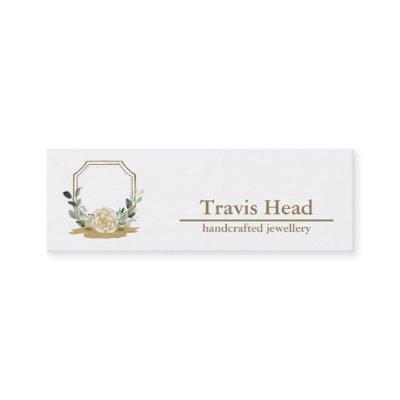 Professional Wildflower Watercolor Crest Monogram Mini