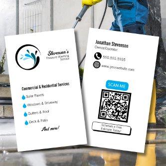 Professional with QR Code Custom Pressure Washing