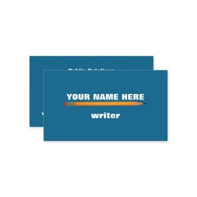 Professional Writer's Pencil on Dark Teal Blue