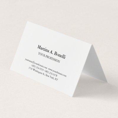 Professlonal Unique Elegant Plain Simple Special