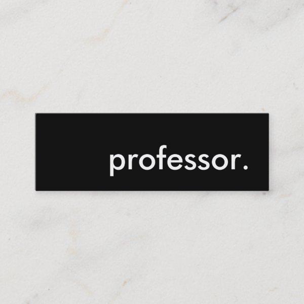 professor. mini