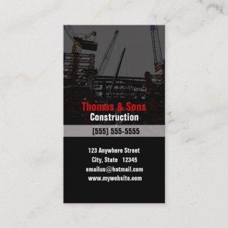 Profile Card for the Construction Industry