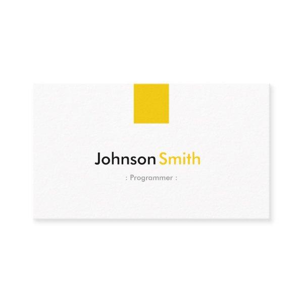 Programmer - Simple Amber Yellow