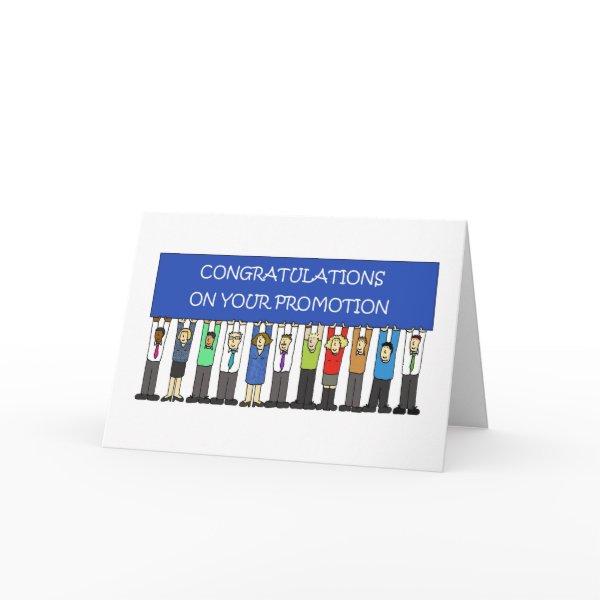 Promotion Congratulations Cartoon People Card
