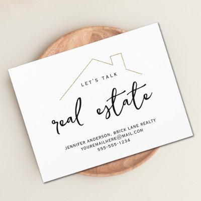 Promotional Real Estate Contact Info Postcard