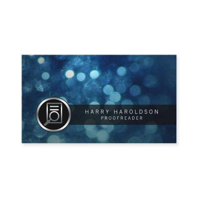 Proofreader Bold Paper Glass Icon Publishing