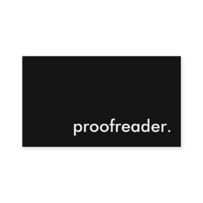 proofreader.