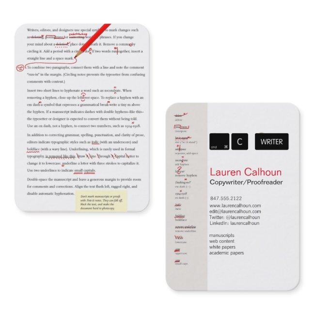 proofreader/copywriter