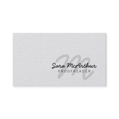 Proofreader Cursive Monogram