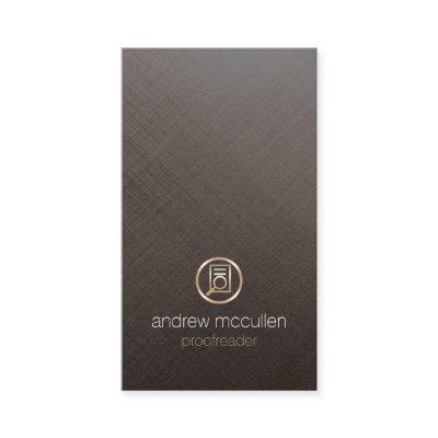 Proofreader Glass Paper Icon Brushed Metal
