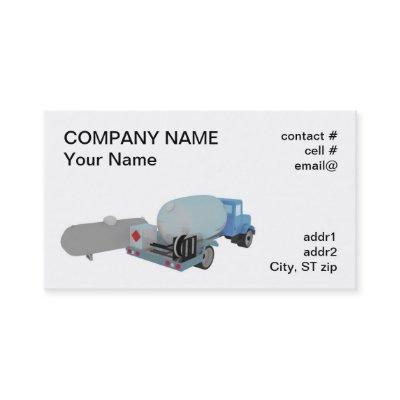propane tank and truck