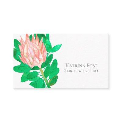 Protea Flower Watercolor Plant Botanical Pink